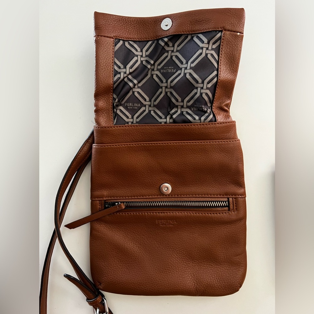 Authentic Leather Perlina Crossbody bag